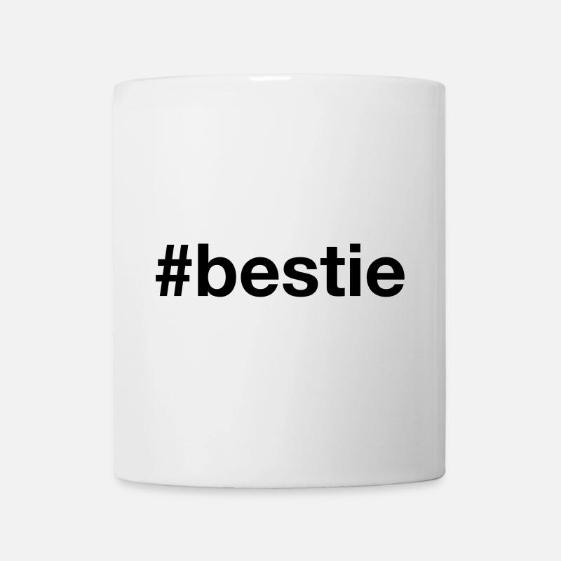 BESTIE Hashtag Meilleur ami Bester Freund - Mug blanc - blanc