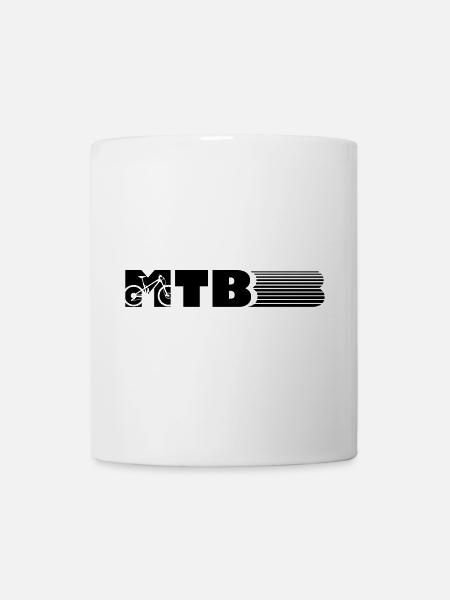 MTB Mountainbike Design - Tasse - Weiß