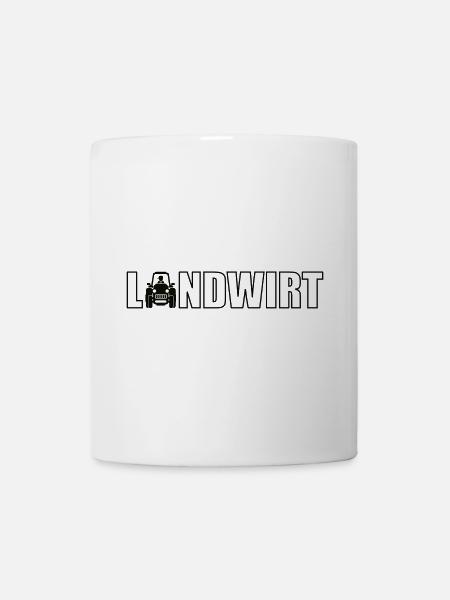beruf landwirt traktor - Tasse - Weiß
