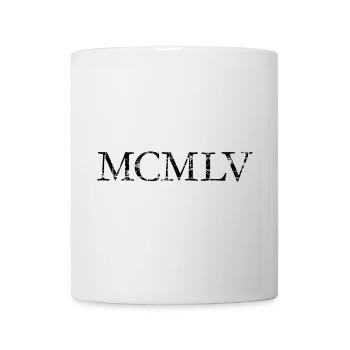 MCMLV né en 1955 année d'anniversaire romaine - Mug blanc - blanc - Devant