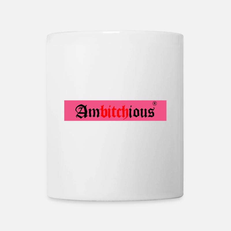 Powerful Woman Logo with Bold Writing - Mug - white
