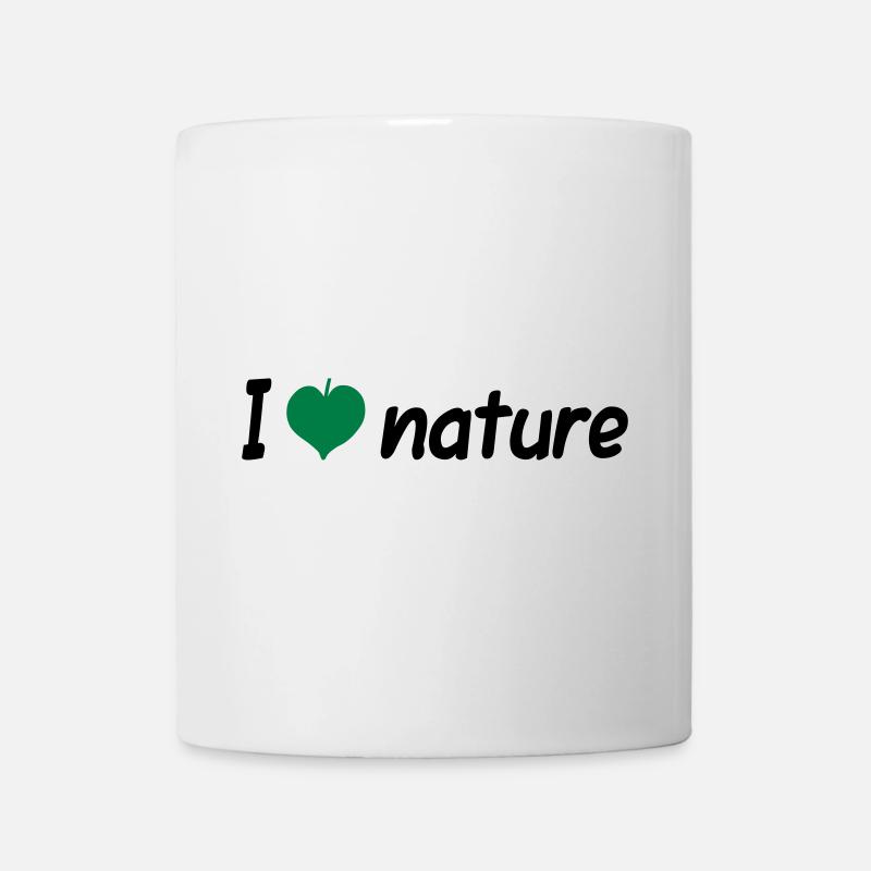 ★ Design colors can be changed ★ I love nature (sheet) - Mug - white