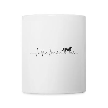 Herzschlag-Pferd - Tasse - Weiß - Vorne