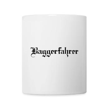 Baggerfahrer - Tasse - Weiß - Vorne