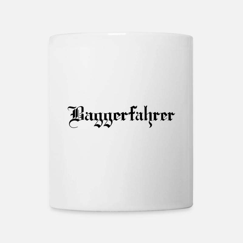 Baggerfahrer - Tasse - Weiß