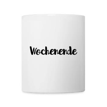 Wochenende - Tasse - Weiß - Vorne