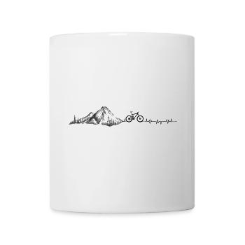 Heartbeat Mountainbike - Tasse - Weiß - Vorne