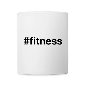 FITNESS Hashtag - Mug blanc - blanc - Devant