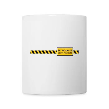 En vacances arrêts frequents Humour - Mug blanc - blanc - Devant