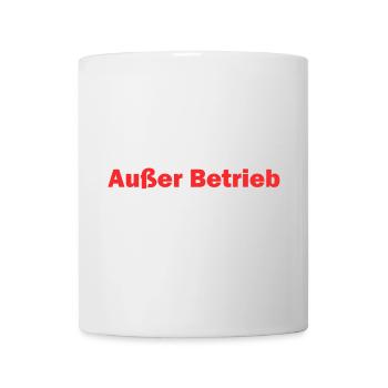 Außer Betrieb Geduldsfaden ist gerissen - Tasse - Weiß - Vorne