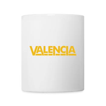 Valencia Spain Lettering Yellow - Mug - white - Front