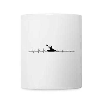 Kayak Heartbeat - Mug blanc - blanc - Devant