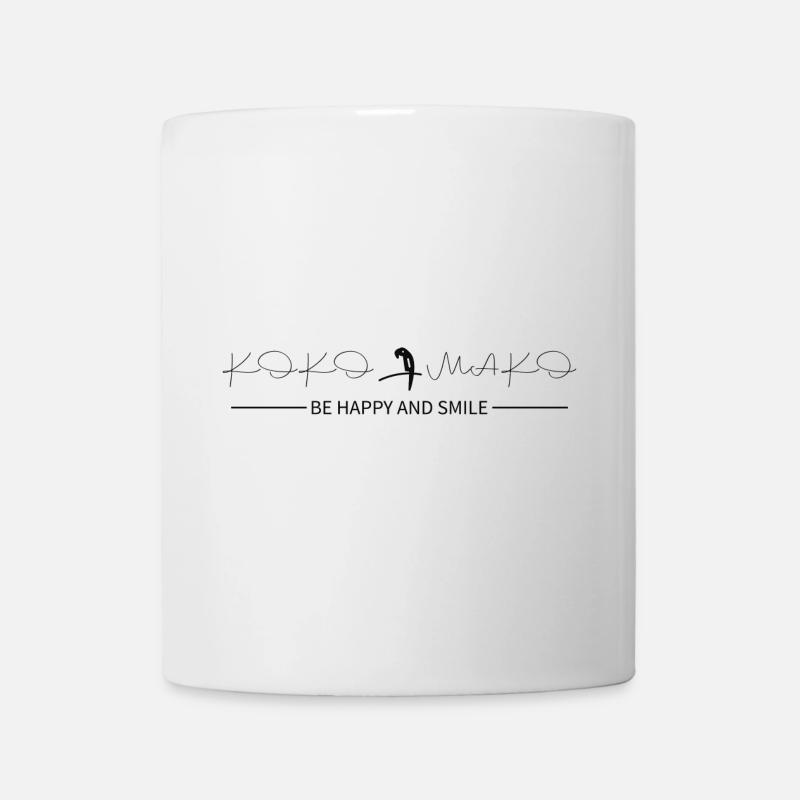 KokoMako Be Happy And Smile - Tasse - Weiß