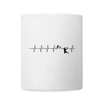 Basketball heartbeat - Mug - white - Front