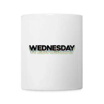 Mercredi - Mug blanc - blanc - Devant