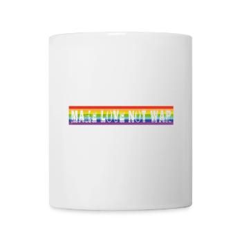 make love not war | Rainbow - Mug - white - Front