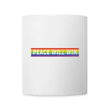 Peace will win spectral colors - Tasse - Weiß - Vorne