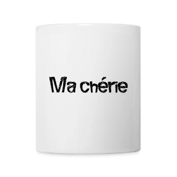 MA CHERIE. FÊTE DES MÈRES. BONNE FÊTE MAMAN. MAMAN - Mug blanc - blanc - Devant