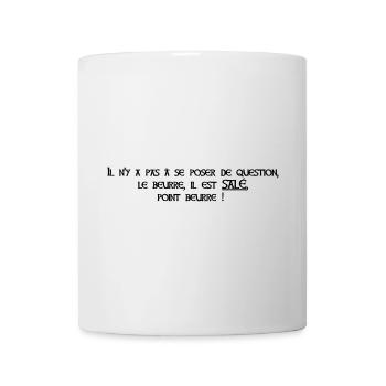 Team beurre salé. Bretagne Breizh humour. Proverbe - Mug blanc - blanc - Devant