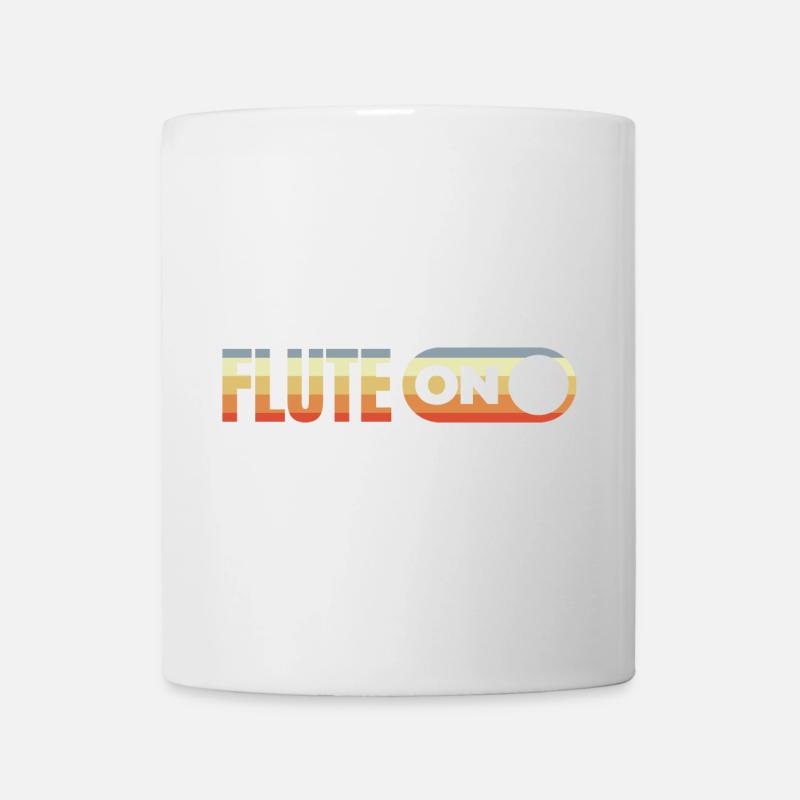 Flute On - Tasse - Weiß