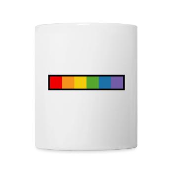 LGBT rainbow black - Mug - white - Front