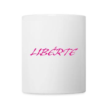libérte - Mug blanc - blanc - Devant