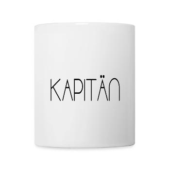 Kapitän - Tasse - Weiß - Vorne