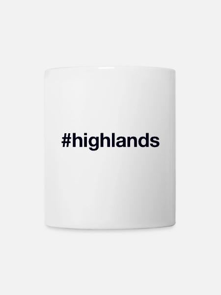 HIGHLANDS Scotland - Tasse - Weiß