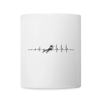 Heartbeat Ski - Mug blanc - blanc - Devant