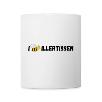 I Love Illertissen - Eine Biene von Herzen - Tasse - Weiß - Vorne