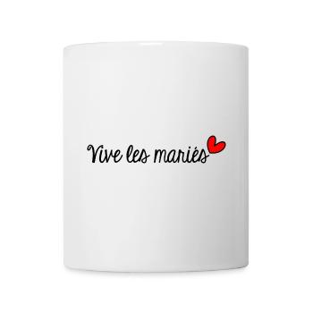 GERADE VERHEIRATET. Junggesellinnenabschied. VALENTINSTAG. PAAR - Tasse - Weiß - Vorne