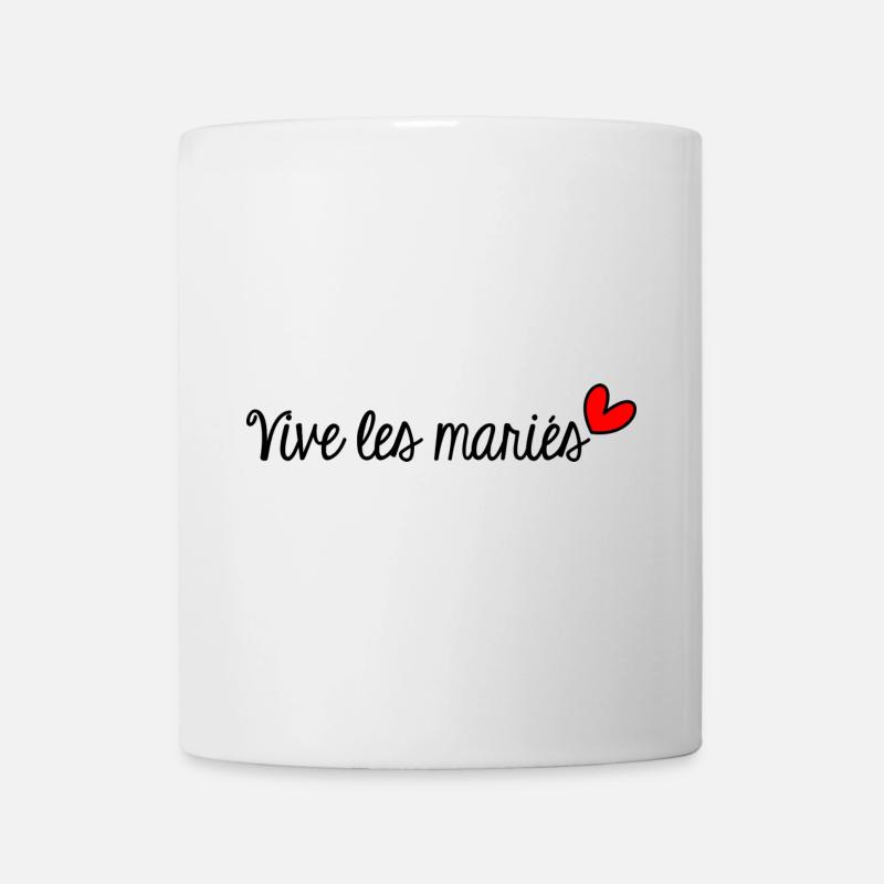 GERADE VERHEIRATET. Junggesellinnenabschied. VALENTINSTAG. PAAR - Tasse - Weiß