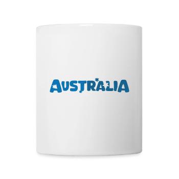 Australia lettering logo star icon icon - Mug - white - Front
