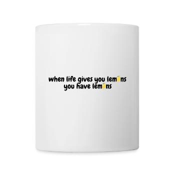 Quand la vie vous donne des citrons - Mug blanc - blanc - Devant