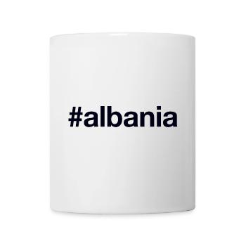 ALBANIA Hashtag Albanien - Tasse - Weiß - Vorne