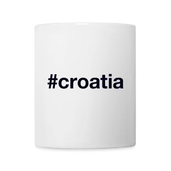 CROATIA Hashtag Kroatien - Tasse - Weiß - Vorne