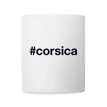 CORSICA Hashtag Korsika - Tasse - Weiß - Vorne