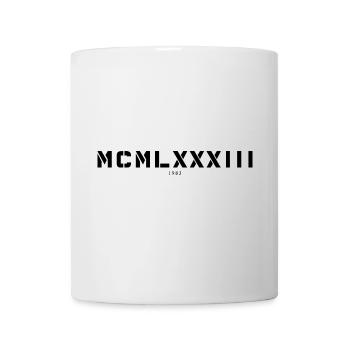 Römische Zahl Geburtsjahr Made in 1983 - Tasse - Weiß - Vorne