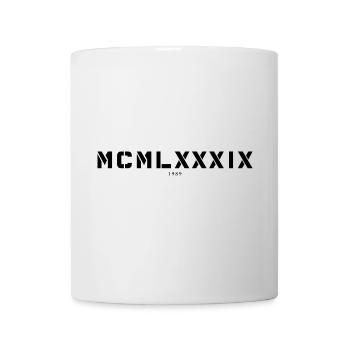 Roman numeral year of birth Made in 1989 - Mug - white - Front