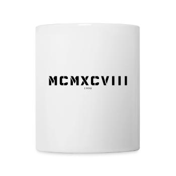 Roman numeral year of birth Made in 1998 - Mug - white - Front