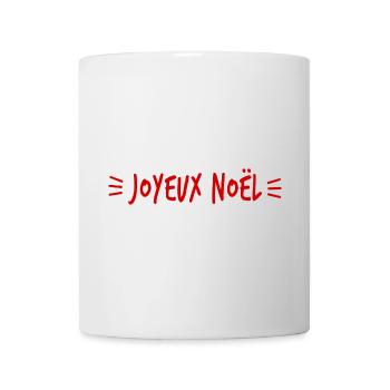 PÈRE NOËL. NOËL. JOYEUX NOËL. MERRY CHRISTMAS - Mug blanc - blanc - Devant