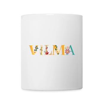 VILMA name decorated with flowers - Mug - white - Front