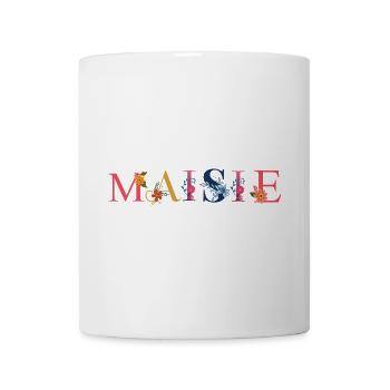 MAISIE name decorated with flowers - Mug - white - Front