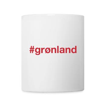 Hashtag Groenland Groenland - Mug blanc - blanc - Devant