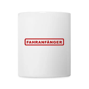 Fahranfänger - Fahrschule, Führerschein - Tasse - Weiß - Vorne