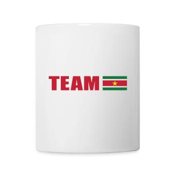 Équipe de soutien au Surinam - Mug blanc - blanc - Devant