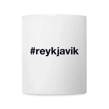 REYKJAVIK Hashtag Iceland Island - Tasse - Weiß - Vorne