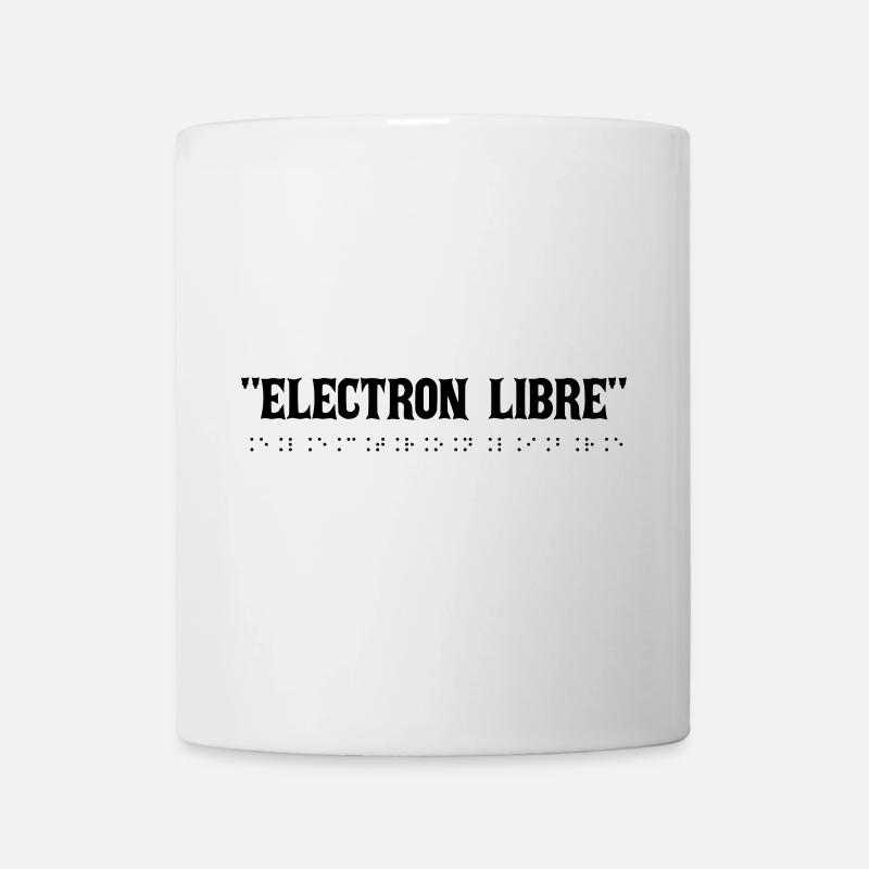 Typographie électro rétro - Mug blanc - blanc