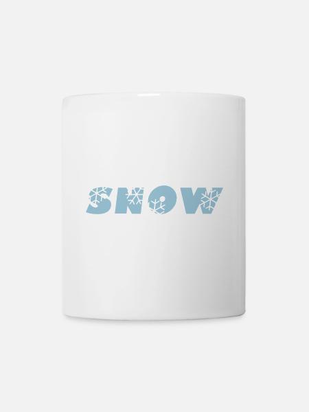 SNOW logo, Vector graphic - Tasse - Weiß
