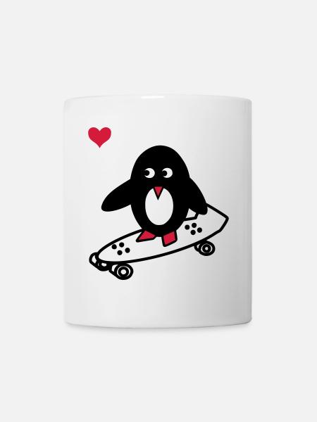 SKATERPENGUIN - Mug - white